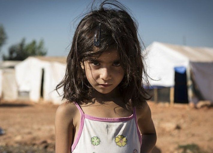 refugee girl photo