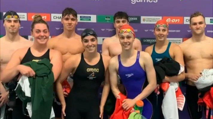 Jersey and Guernsey's 4x100m mixed medley relay teams