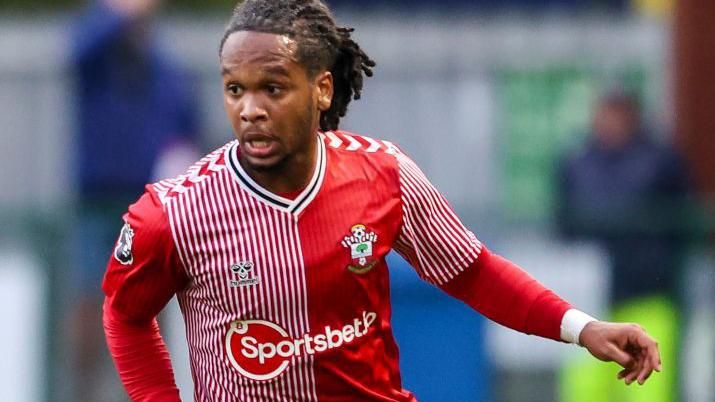 Diamond Edwards playing for Southampton's Under-21 side  