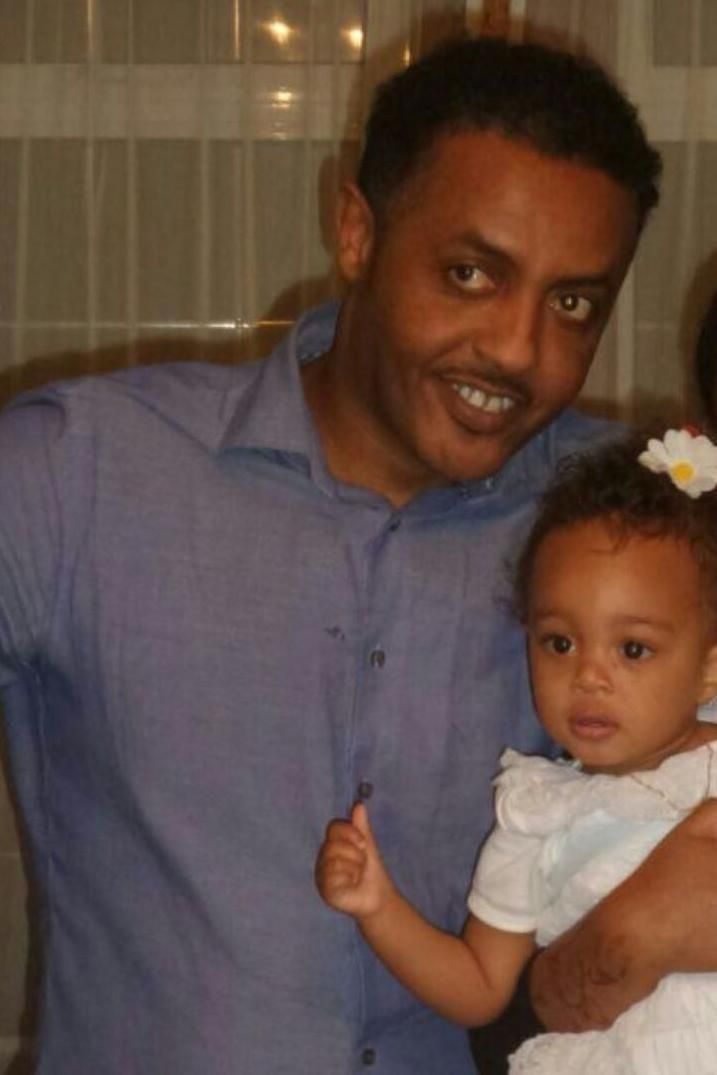 Mohammed Tuccu and his daughter Amaya