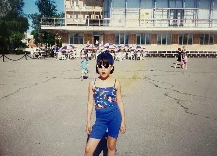 Saltanat Nukenova at the Port of Pavlodar, Kazakhstan (1996-1997)