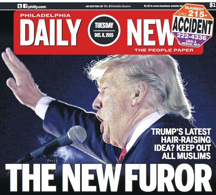 Philadelphia Daily News front page