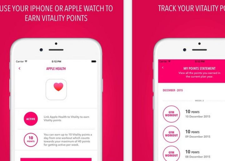 linking apple watch to vitality