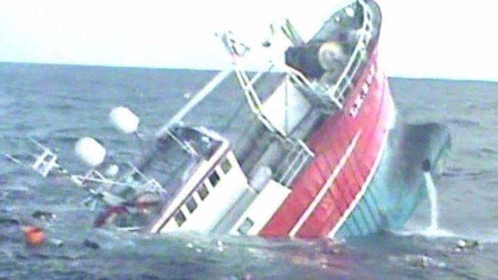 Fishermen Rescued From Sinking Ship