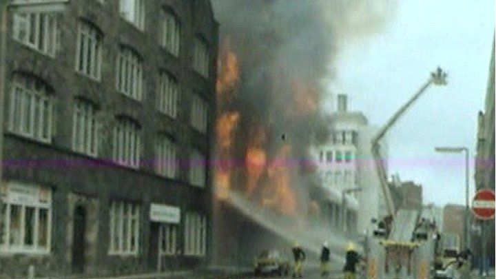 Belfast city centre was bombed many times during the Troubles