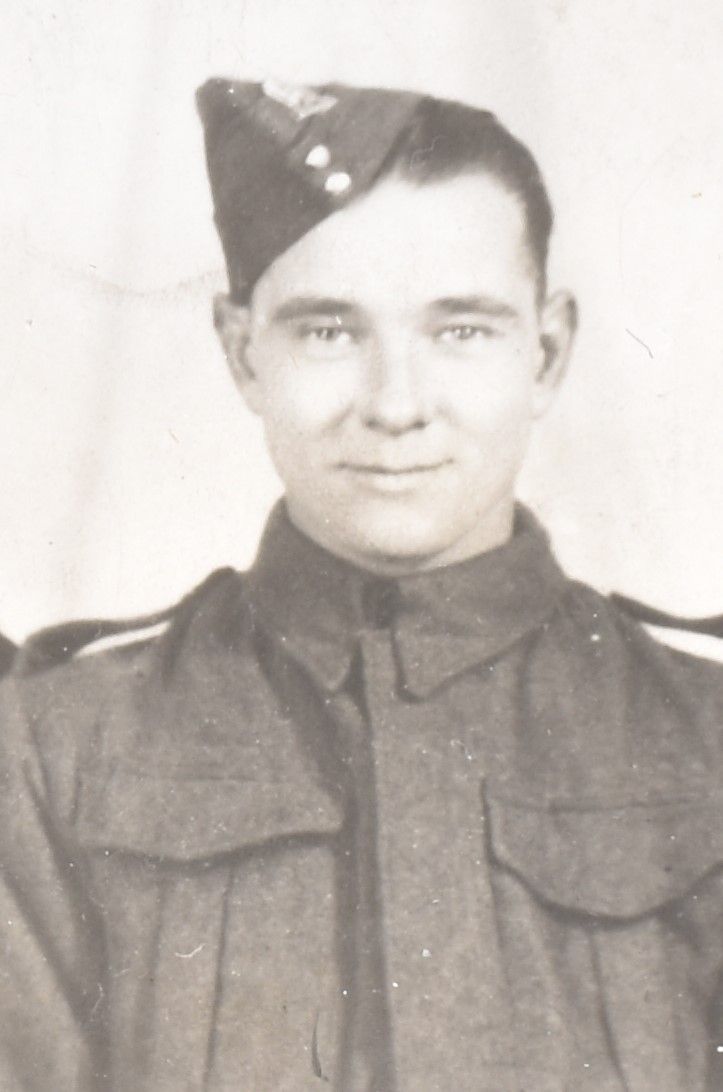 Kenneth Bateman pictured in his army uniform 