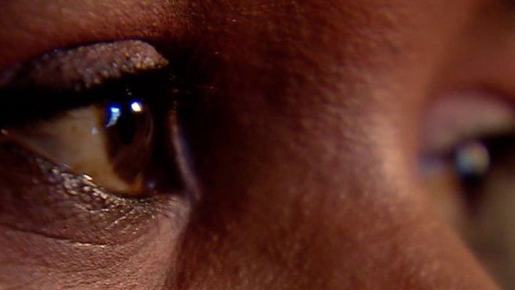 Eyes of woman falsely accused of FGM