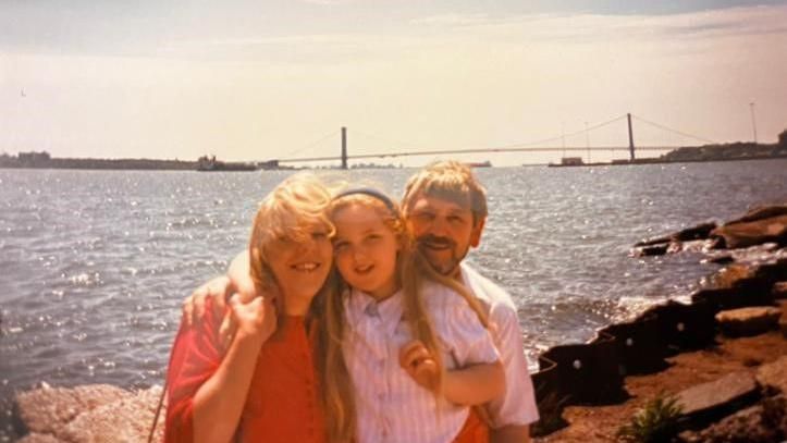 Carol, Rachael, and Bob Lee on a family holiday