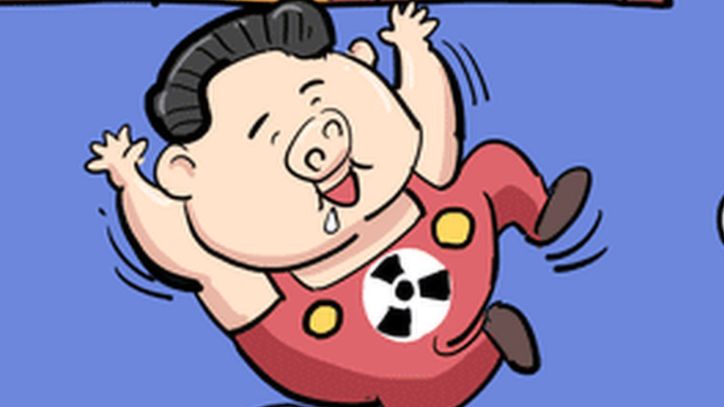 Cartoon of Kim Jong-un