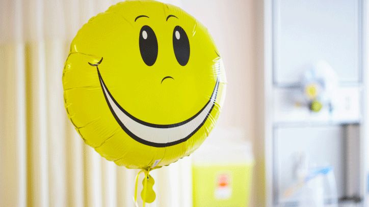Balloon with a happy face