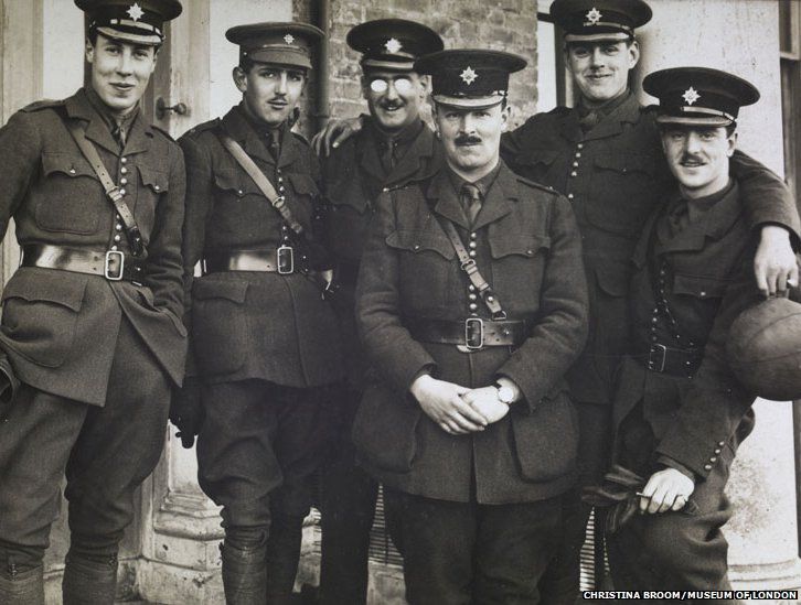 Jack Kipling with fellow officers