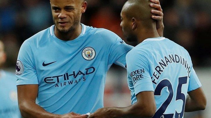 Vincent Kompany limped off after 11 minutes