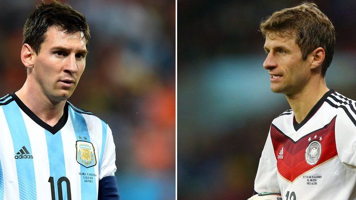 Lionel Messi and Thomas Muller