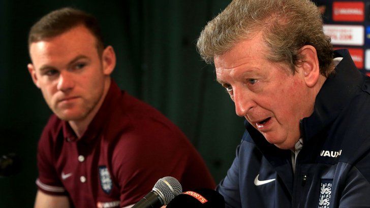 Roy Hodgson and Wayne Rooney