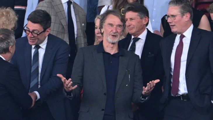 Manchester United co-owner Sir Jim Ratcliffe at Old Trafford