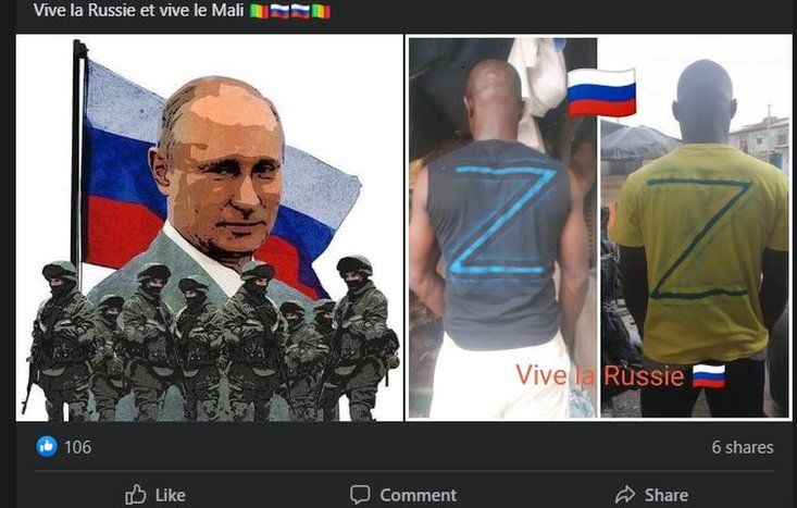 A typical post on Russosphere