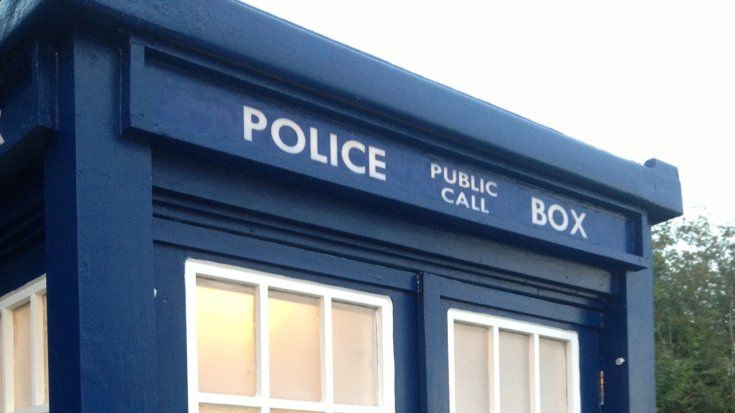 The Tardis at Warmley's Waiting Room Cafe