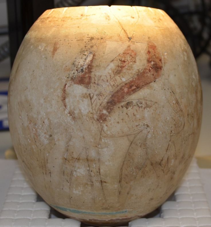 One of the decorated eggs