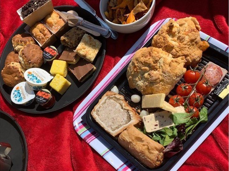 Kerry Real said her cream tea and ploughman's lunch was a family treat