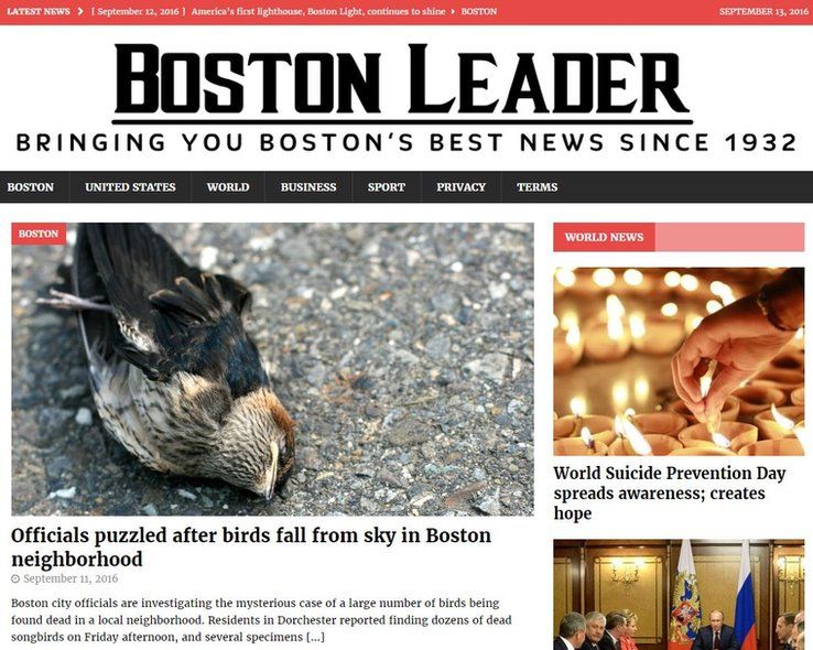 Boston leader masthead