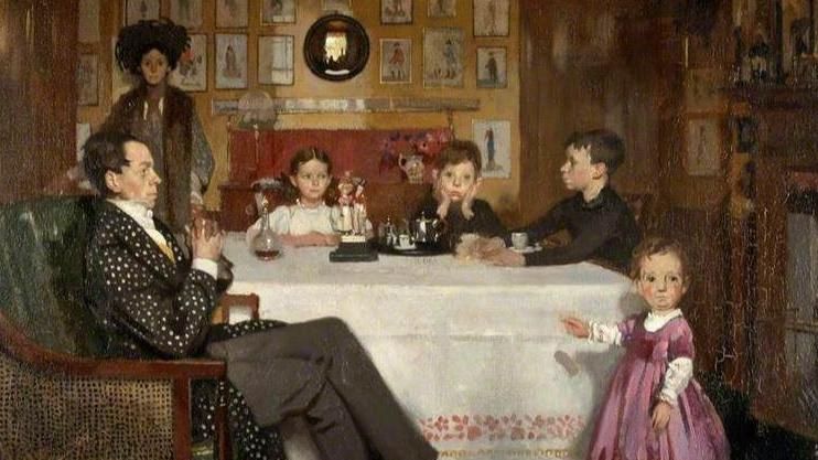 William Orpen's painting A Bloomsbury Family