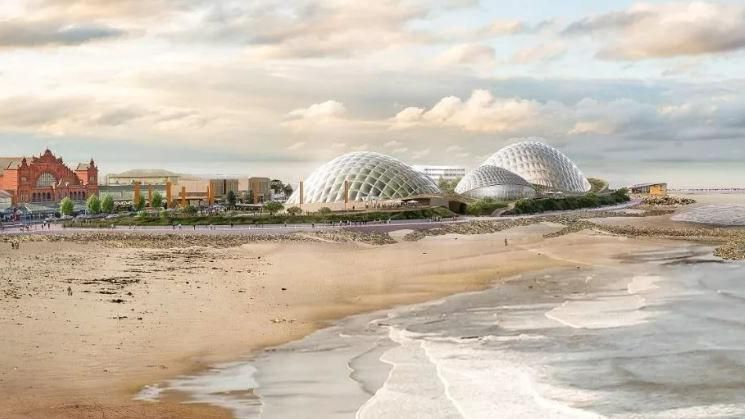 An illustration of what the Morecambe Eden Project could look like