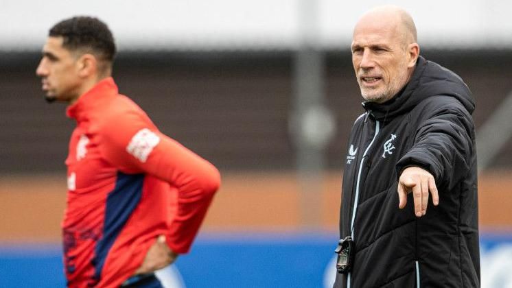 Rangers manager Philippe Clement oversees training