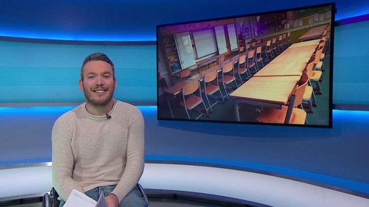 Martin in the Newsround studio