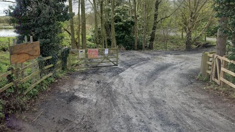 An entrance to Wood Lane Nature Reserve, Shropshire