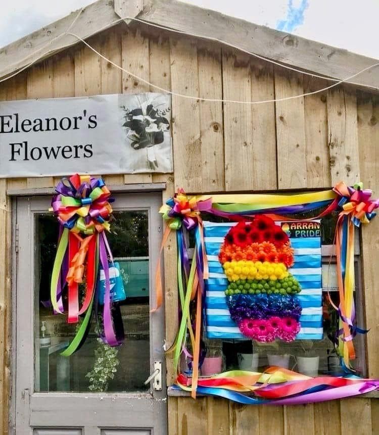 Flower Display Outside Eleanor's Flowers Shop