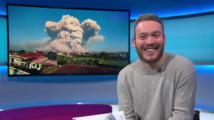Martin in the Newsround studio