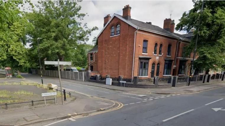 General view of Sir Harrys Road and Pershore Road 