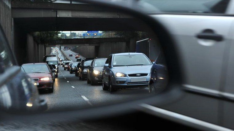 Cars on a road