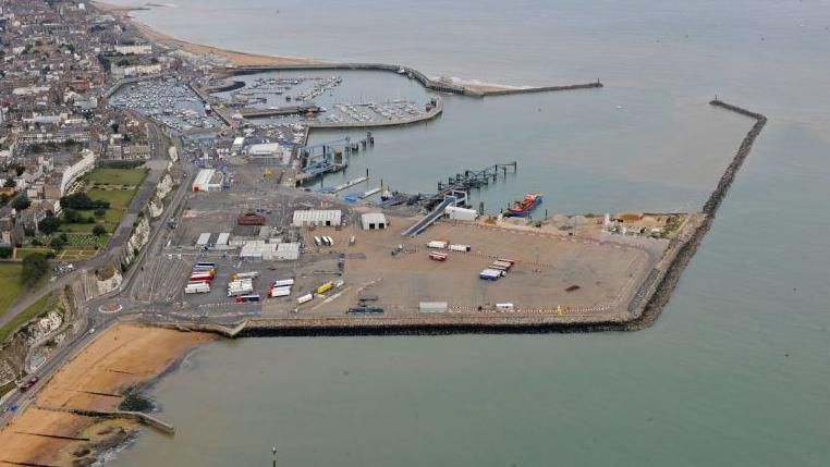 An ariel view of Ramsgate Harbour