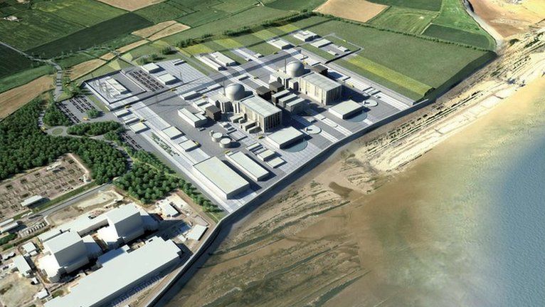 Artist's image of the Hinkley Point C plant
