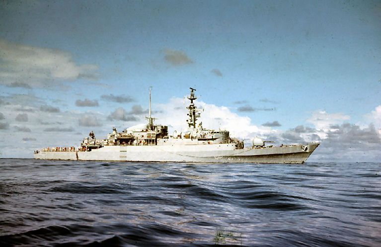 HMS Ambuscade during the Falklands War