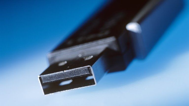 Close-up of USB stick