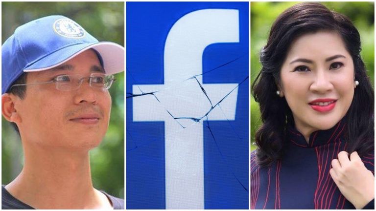 Doanh nhân Lê Hoài Anh và nhà hoạt động Hoàng Dũng là hai trong số hàng chục 'dân oan Facebook', rơi vào tình trạng mất 'nhà ảo'