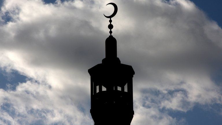 The minaret of East London Mosque, Whitechapel, London