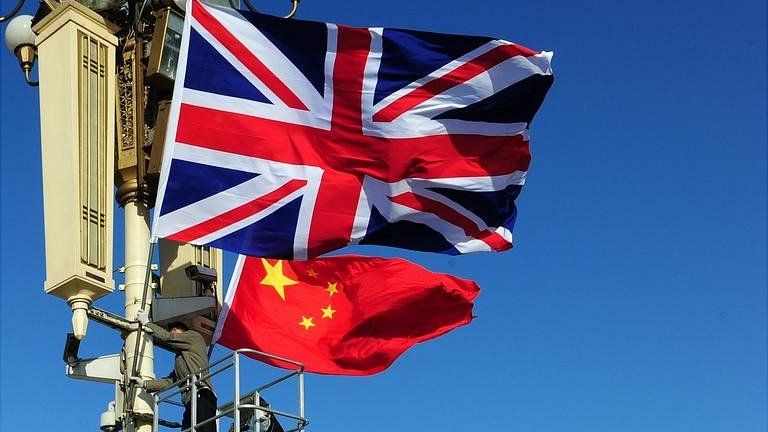 UK and Chinese flags