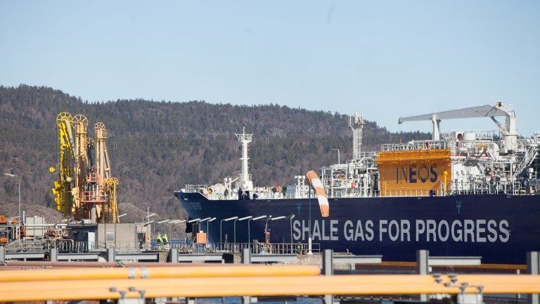 Ineos ship carrying shale gas