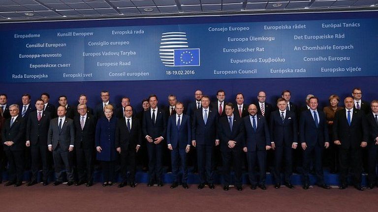 Team photo at EU summit