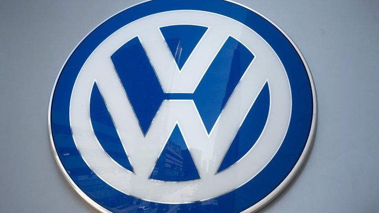 A Volkswagen sign