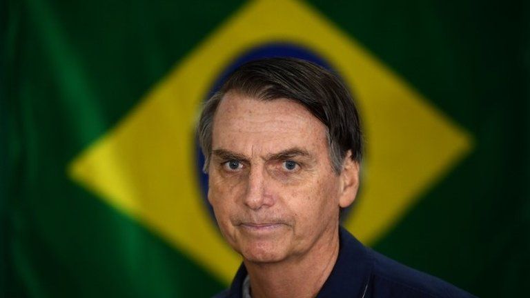 Brazil's far-right presidential candidate Jair Bolsonaro