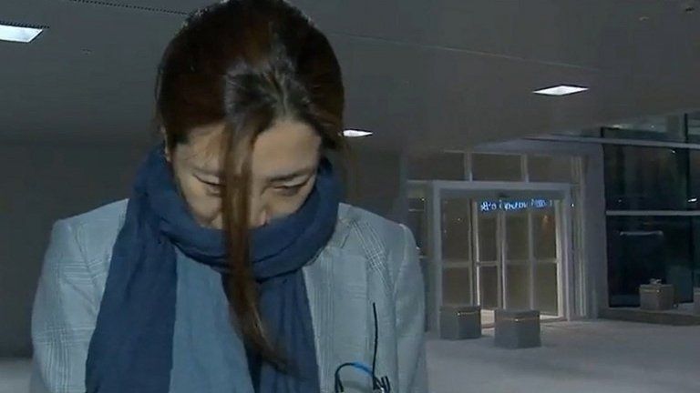 Cho Hyun-min, a senior vice president at Korean Air Lines and a daughter of its chairman Cho Yang-ho, arrives at Incheon International Airport in Incheon, South Korea.