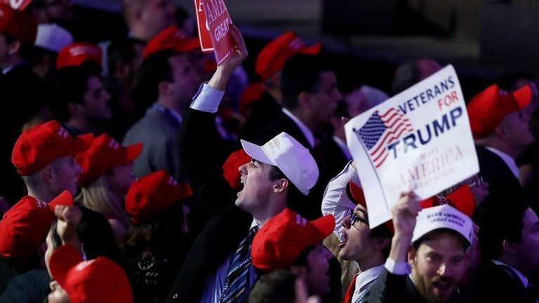 A Trump election night rally