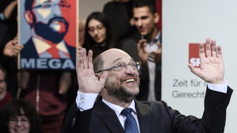 Martin Schulz, chancellor candidate of the German Social Democrats, 29 January 2017