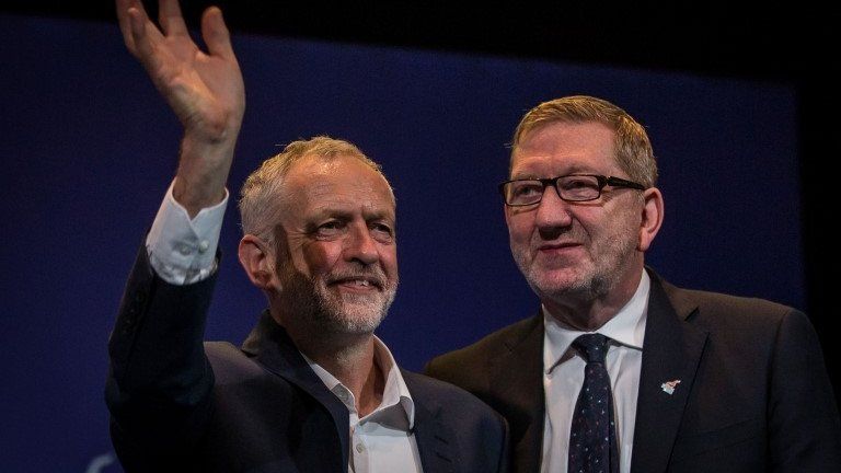 Jeremy Corbyn and Unite general secretary, Len McCluskey