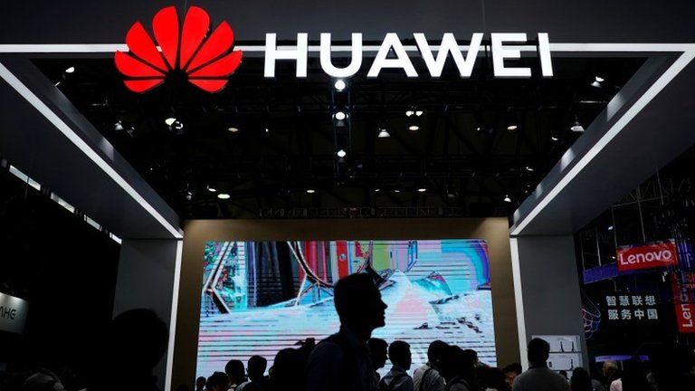 Huawei stand at trade show