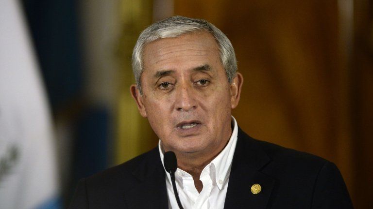 Guatemalan President Otto Perez Molina (file photo)